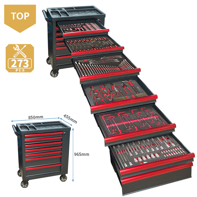 Workshop Tools Cabinet - Carrello portautensili a 7 cassetti con