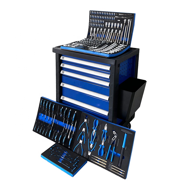 Workshop Tools Cabinet - Armadio Portautensili Mobile da 225 Pezzi