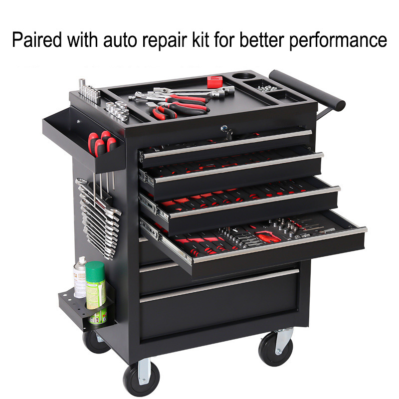 Workshop Tools Automotive - Carrello Portautensili a 5 Cassetti, Multifunzionale
