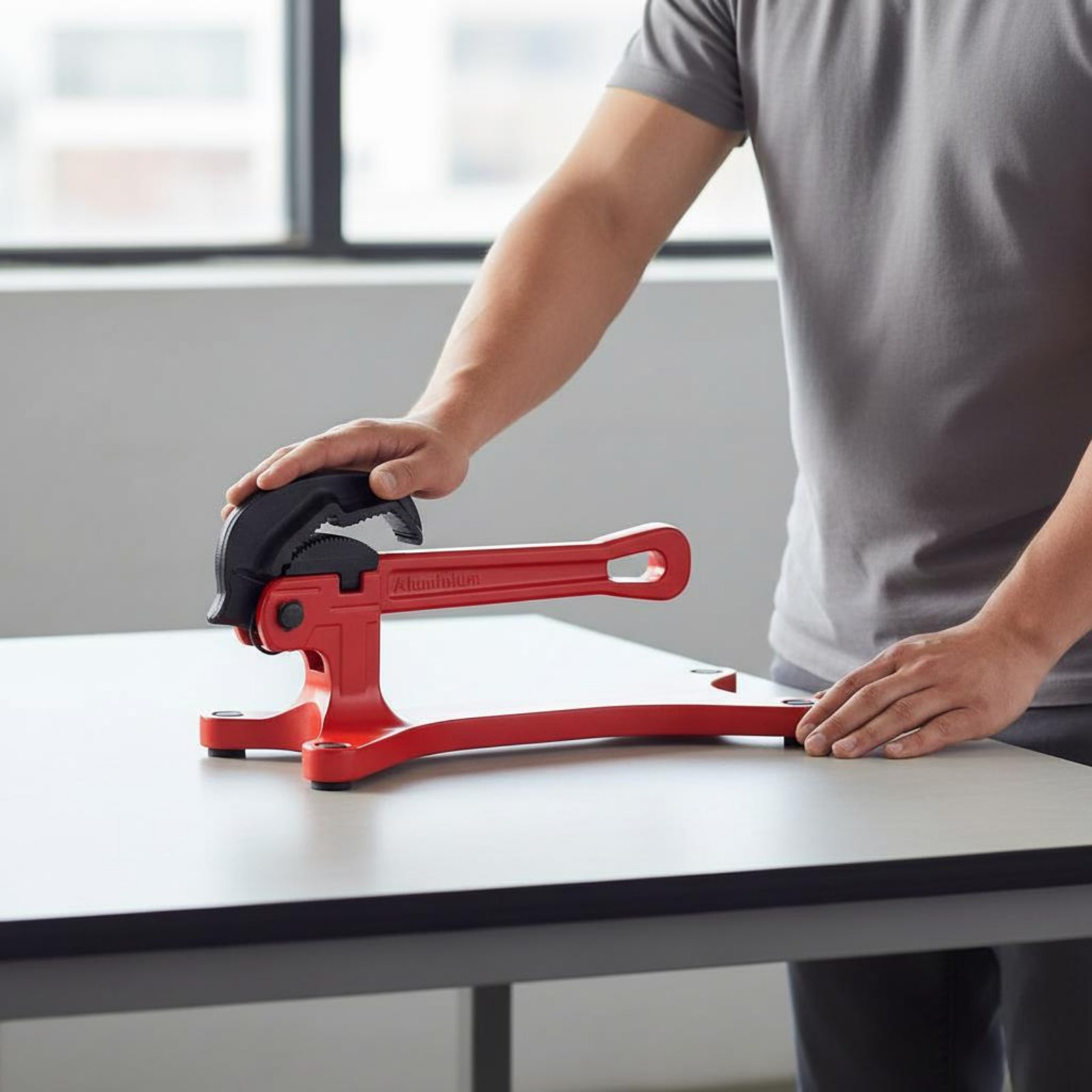Tools In The Workshop - Chiave per Tubi Autobloccante Portatile, Chiave