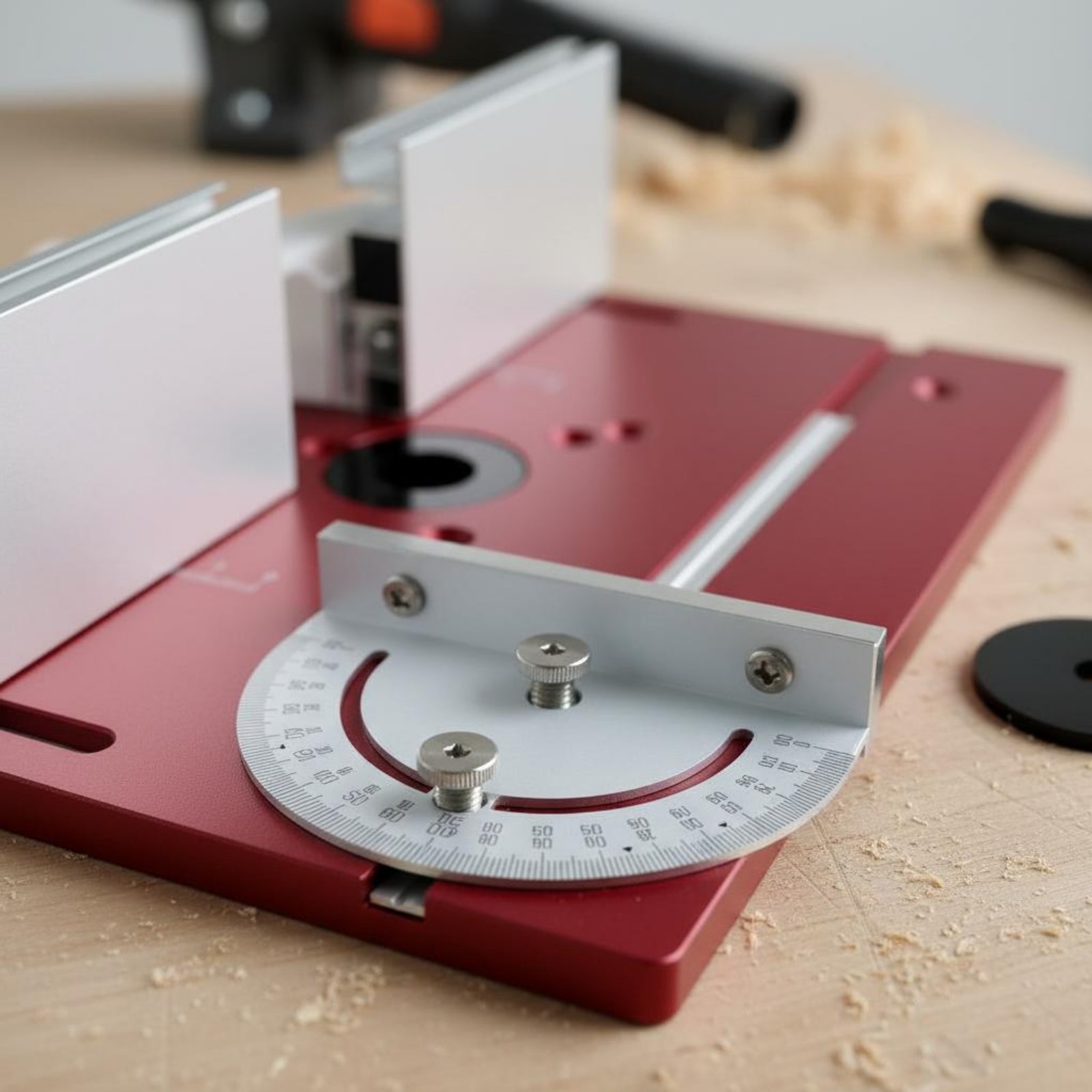 Router Table Insert - Piastra ribaltabile in alluminio per fresatrice,