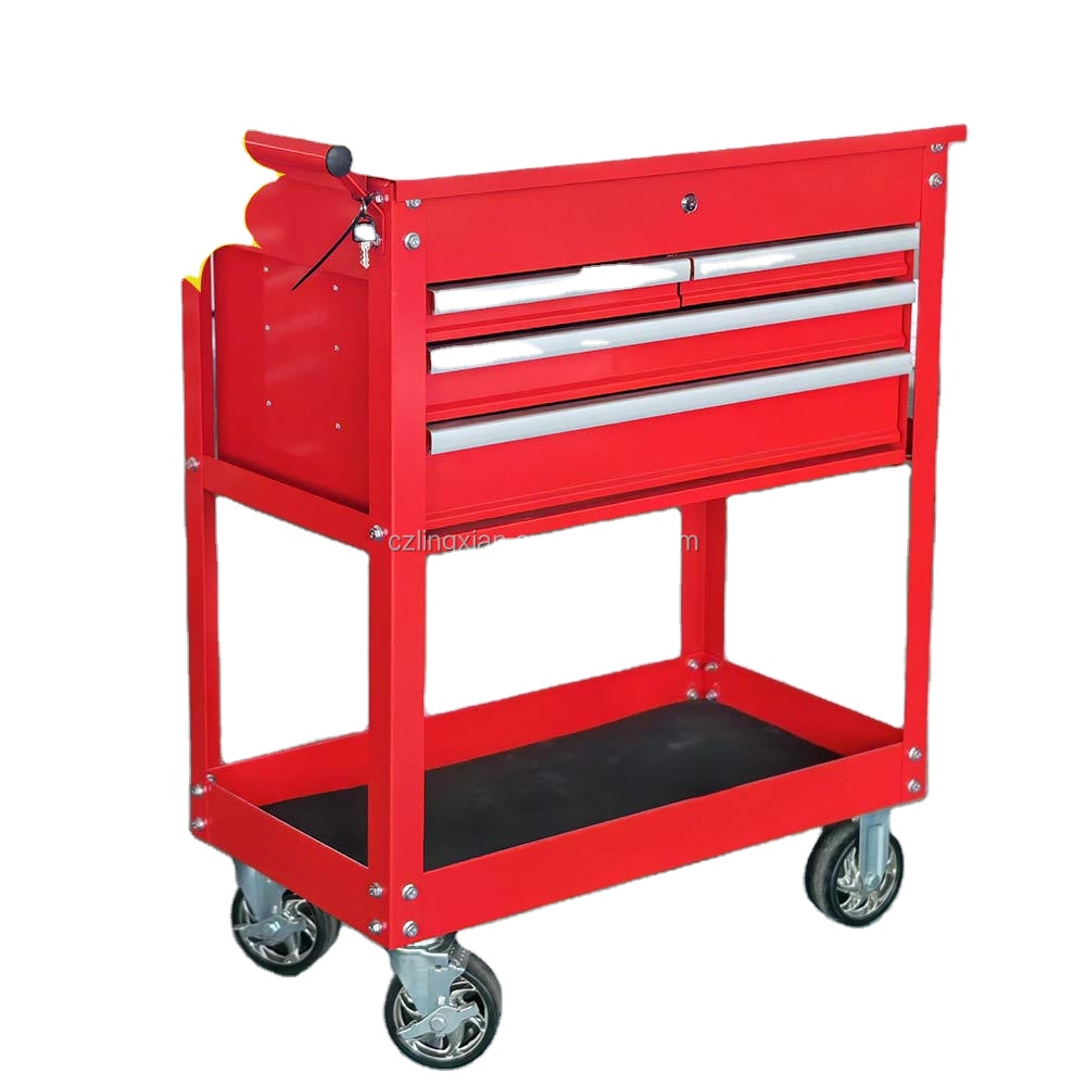Workshop Tools Wholesale - Carrello Portautensili in Metallo con 4
