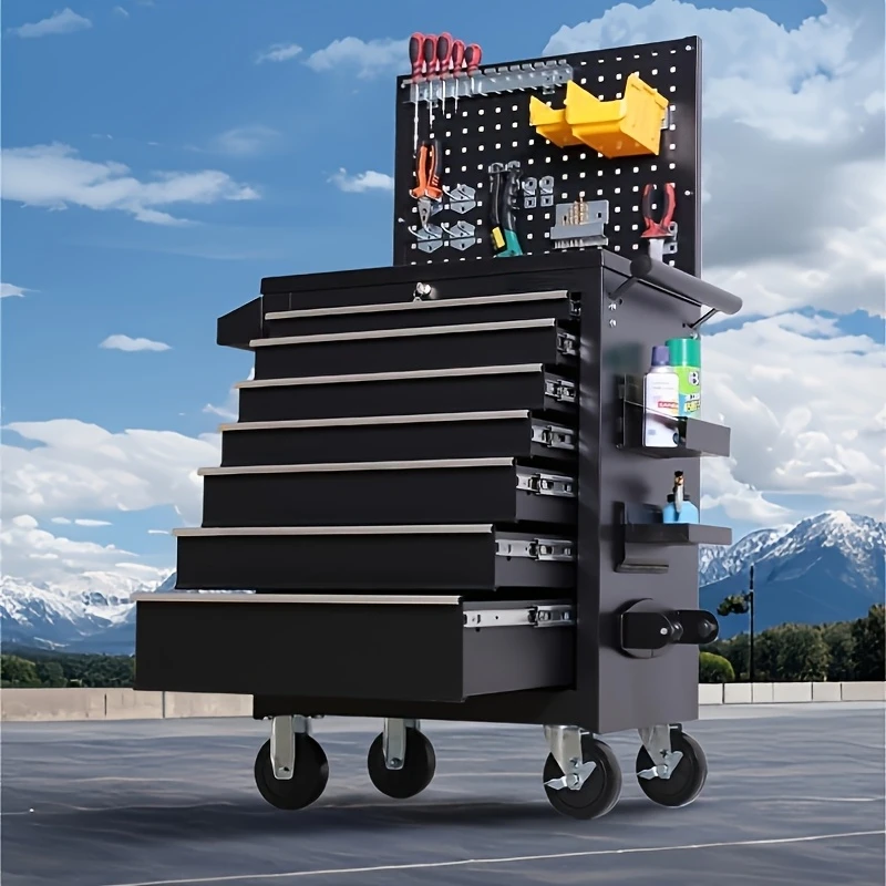 Workshop Tools Cabinet - Carrello Portautensili in Metallo a 7